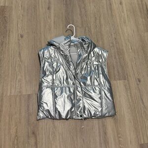 Anthropologie Silver Vest